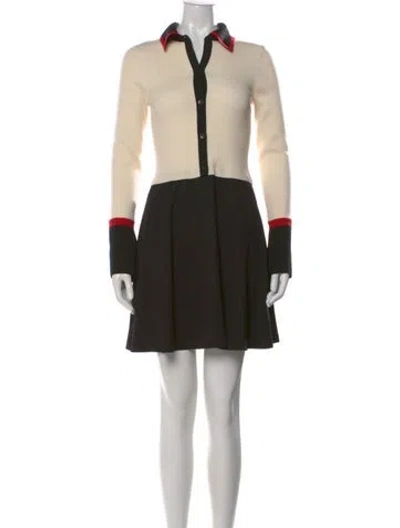 Pre-owned Alice And Olivia Wool Mini Dress W/ Tags