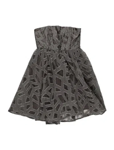 Pre-owned Alice And Olivia Wool Mini Dress W/ Tags In Gray