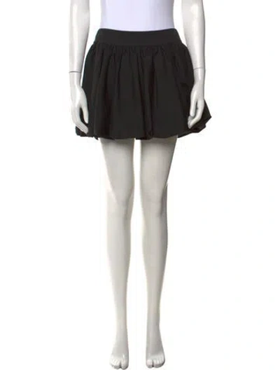 Pre-owned Alice And Olivia Wool Mini Skirt In Black
