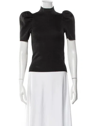 Pre-owned Alice And Olivia Wool Mock Neck Top In Multi