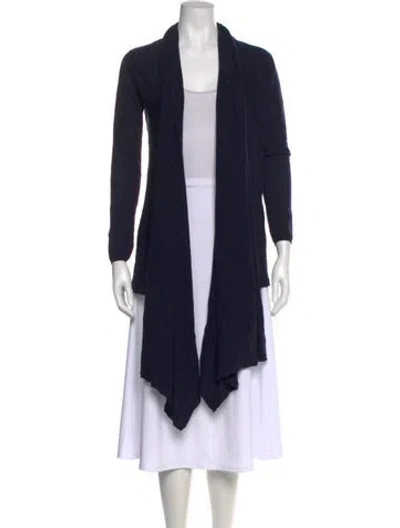 Pre-owned Alice And Olivia Wool Open Front Sweater In Gray