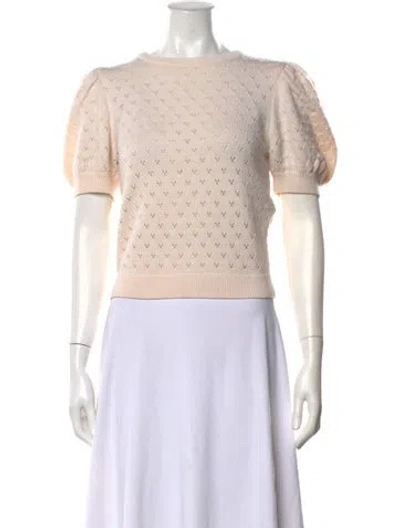 Pre-owned Alice And Olivia Wool Patterned Sweater In Neutrals