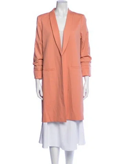 Pre-owned Alice And Olivia Wool Peacoat In Pink