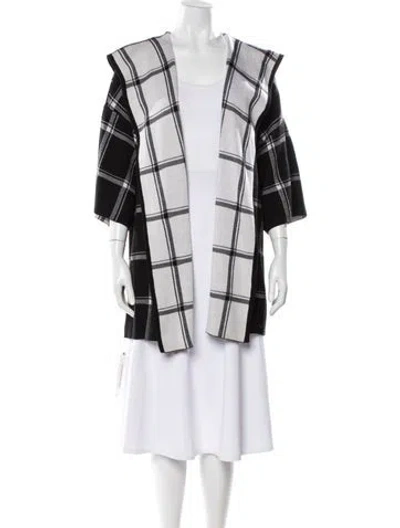 Pre-owned Alice And Olivia Wool Plaid Print Sweater In Multi