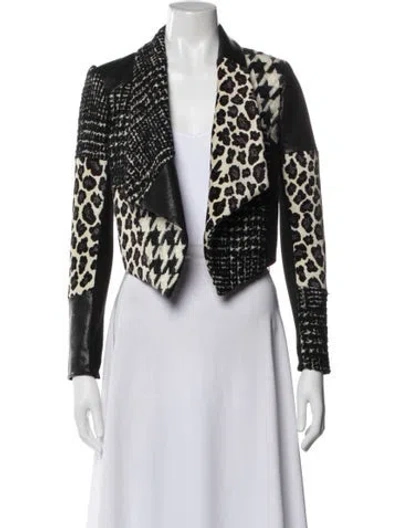 Pre-owned Alice And Olivia Wool Printed Blazer In Multi