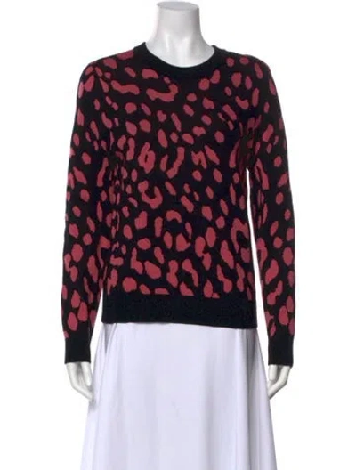 Pre-owned Alice And Olivia Wool Printed Sweater In Multi