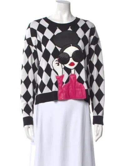 Pre-owned Alice And Olivia Wool Printed Sweater In Multi