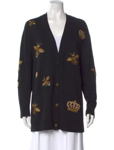 Pre-owned Alice And Olivia Wool Printed Sweater In Multi