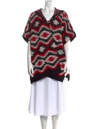 Pre-owned Alice And Olivia Wool Printed Sweater In Red