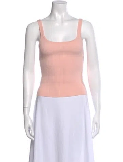 Pre-owned Alice And Olivia Wool Scoop Neck Top In Pink