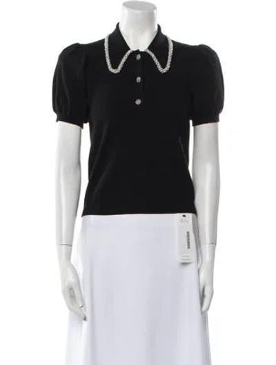 Pre-owned Alice And Olivia Wool Short Sleeve Polo W/ Tags In Multi