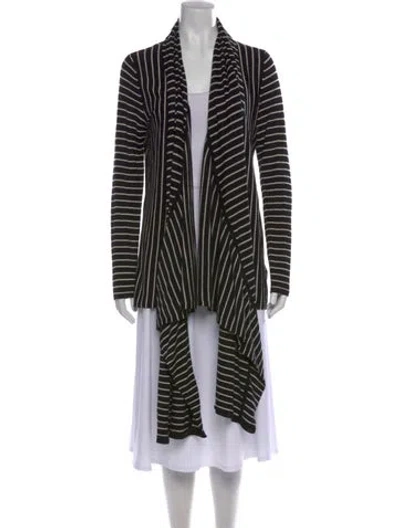 Pre-owned Alice And Olivia Wool Striped Sweater In Black