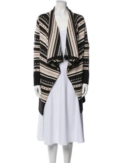 Pre-owned Alice And Olivia Wool Striped Sweater In Blue