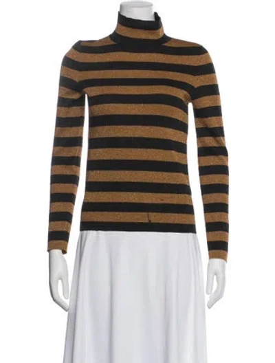 Pre-owned Alice And Olivia Wool Striped Sweater In Multi