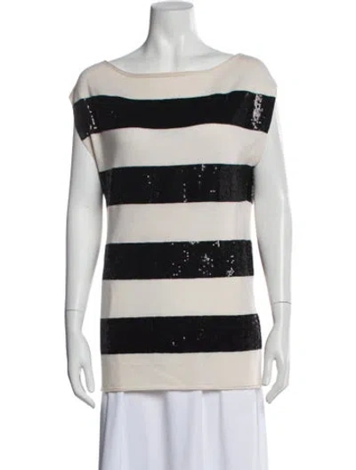 Pre-owned Alice And Olivia Wool Striped Sweater In Multi