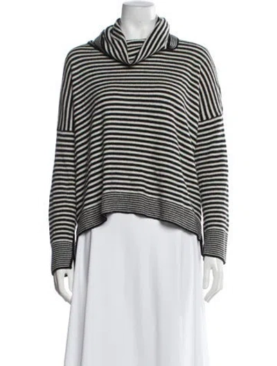 Pre-owned Alice And Olivia Wool Striped Sweater In Multi
