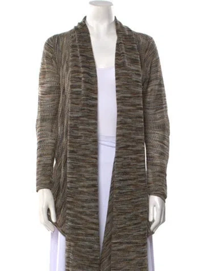 Pre-owned Alice And Olivia Wool Striped Sweater In Neutral