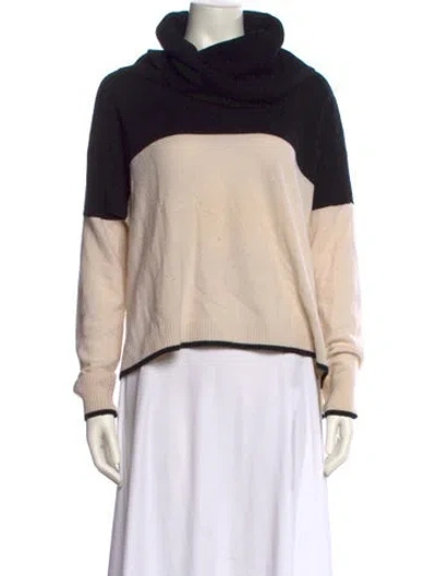 Pre-owned Alice And Olivia Wool Striped Sweater In Neutral