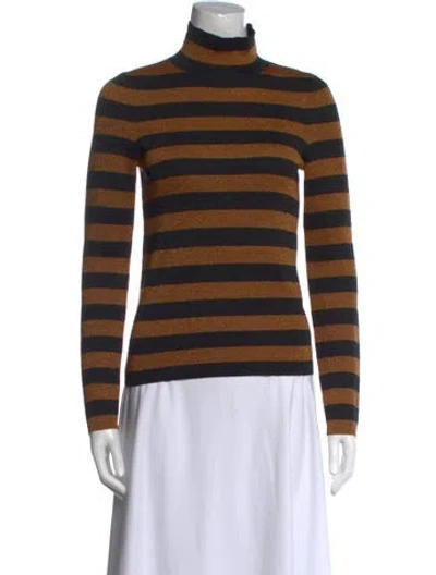 Pre-owned Alice And Olivia Wool Striped Top