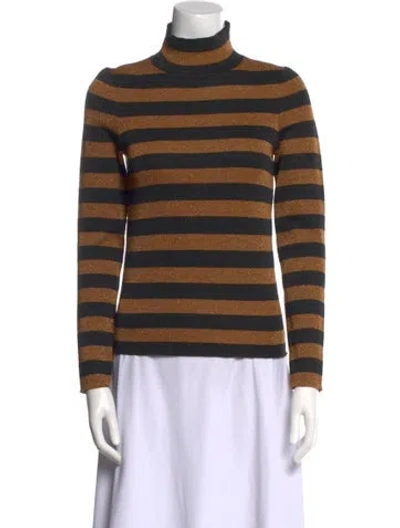 Pre-owned Alice And Olivia Wool Striped Top