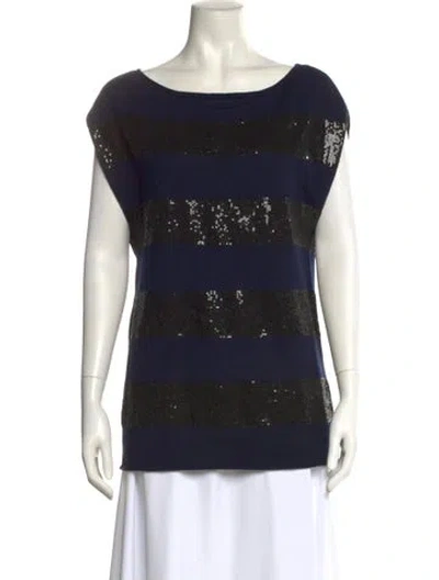 Pre-owned Alice And Olivia Wool Striped Top In Multi