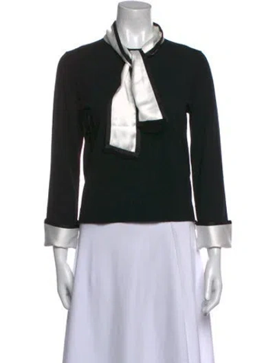 Pre-owned Alice And Olivia Wool Sweater In Black