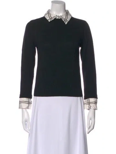 Pre-owned Alice And Olivia Wool Sweater In Black