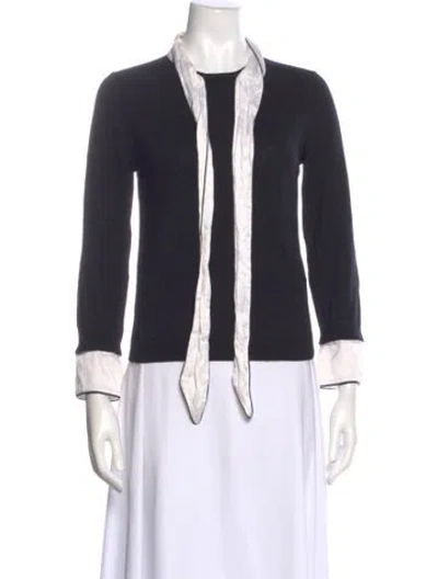 Pre-owned Alice And Olivia Wool Sweater In Black