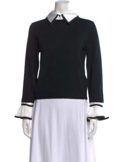 Pre-owned Alice And Olivia Wool Sweater In Black