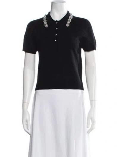 Pre-owned Alice And Olivia Wool Sweater In Black