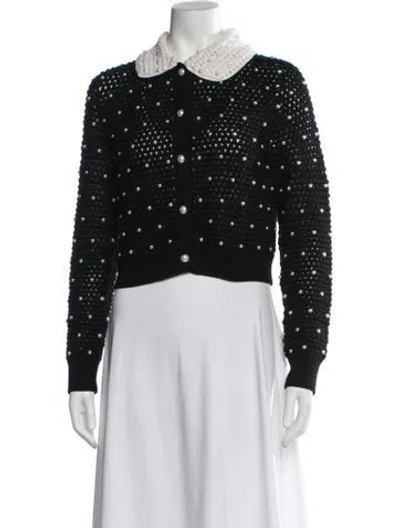 Pre-owned Alice And Olivia Wool Sweater In Black