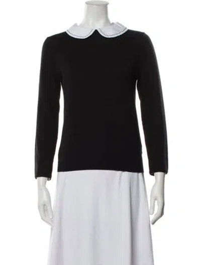 Pre-owned Alice And Olivia Wool Sweater In Black