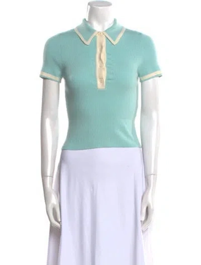 Pre-owned Alice And Olivia Wool Sweater In Blue