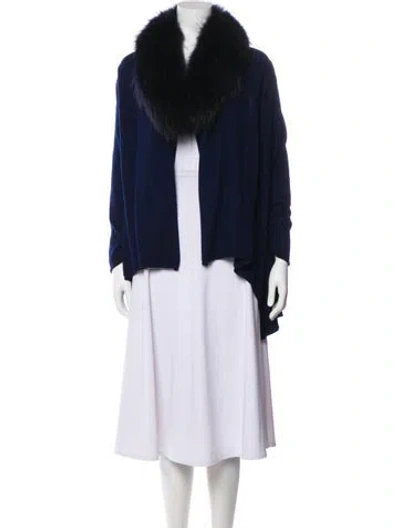 Pre-owned Alice And Olivia Wool Sweater In Blue