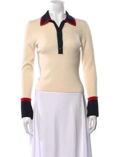 Pre-owned Alice And Olivia Wool Sweater In Neutral