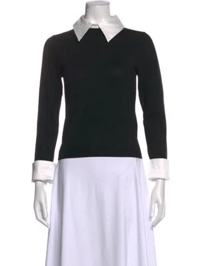 Pre-owned Alice And Olivia Wool Sweater W/ Tags In Black