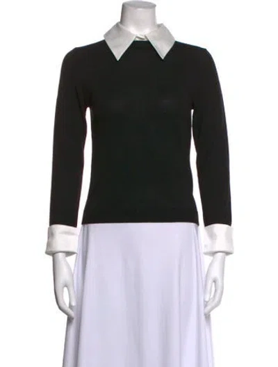 Pre-owned Alice And Olivia Wool Sweater W/ Tags In Black