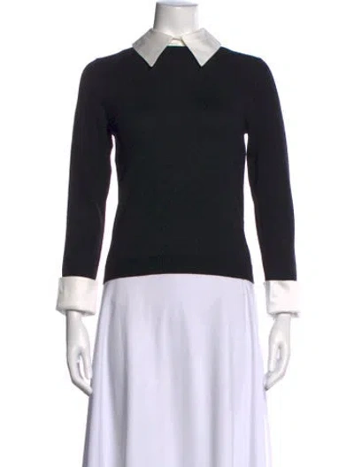 Pre-owned Alice And Olivia Wool Sweater W/ Tags In Black