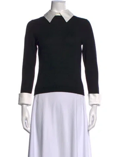Pre-owned Alice And Olivia Wool Sweater W/ Tags In Black