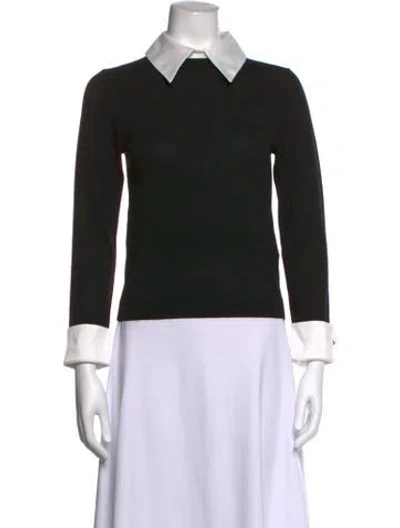 Pre-owned Alice And Olivia Wool Sweater W/ Tags In Black