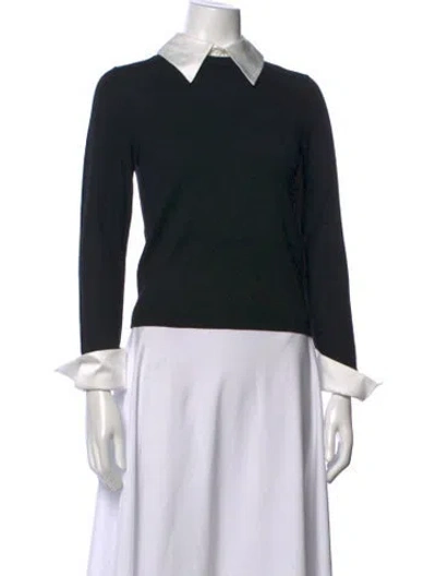 Pre-owned Alice And Olivia Wool Sweater W/ Tags In Black