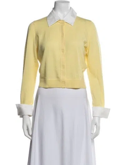 Pre-owned Alice And Olivia Wool Sweater W/ Tags In Yellow