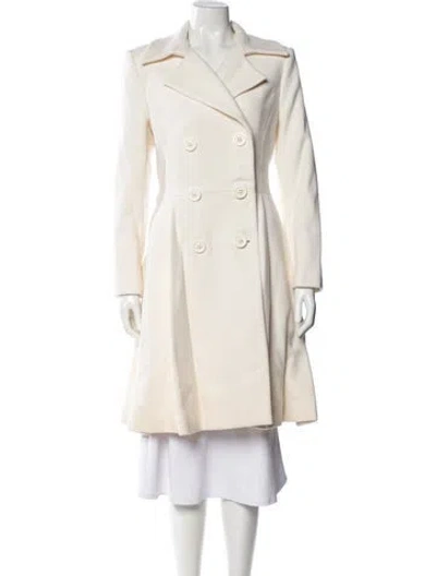 Pre-owned Alice And Olivia Wool Trench Coat W/ Tags In Neutral