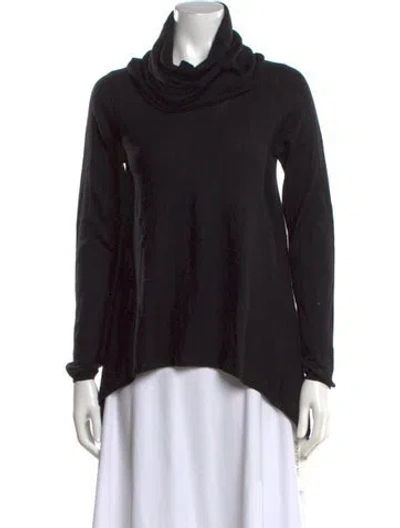 Pre-owned Alice And Olivia Wool Turtleneck Sweater In Black