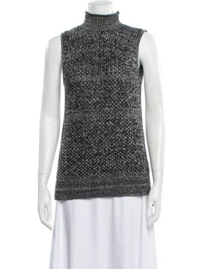 Pre-owned Alice And Olivia Wool Turtleneck Sweater In Gray