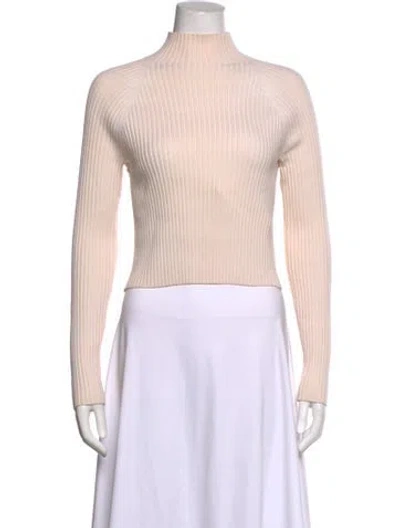 Pre-owned Alice And Olivia Wool Turtleneck Sweater In Pink