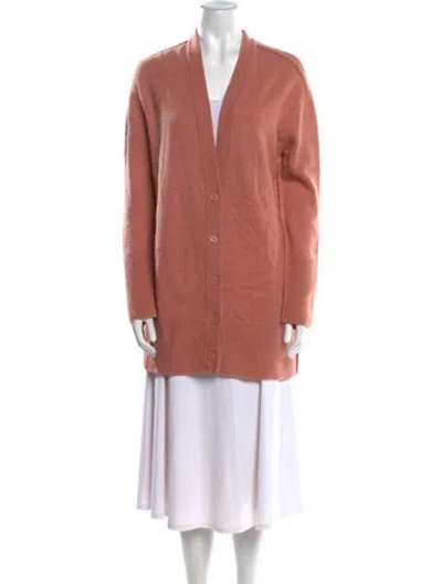 Pre-owned Alice And Olivia Wool V-neck Sweater In Brown