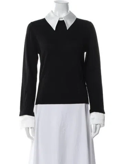 Pre-owned Alice And Olivia Wool V-neck Sweater In Multi