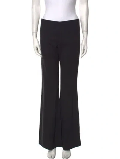 Pre-owned Alice And Olivia Wool Wide Leg Pants In Black