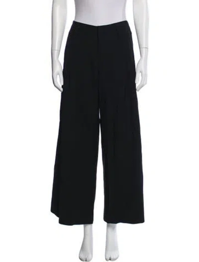 Pre-owned Alice And Olivia Wool Wide Leg Pants In Gray